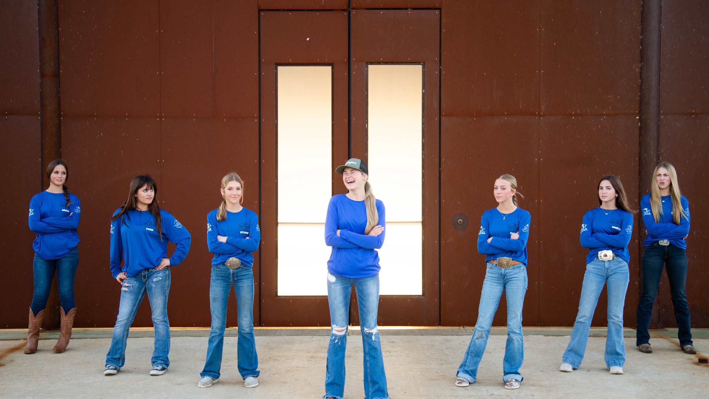 Members of the youth shooting team at Hog Heaven
